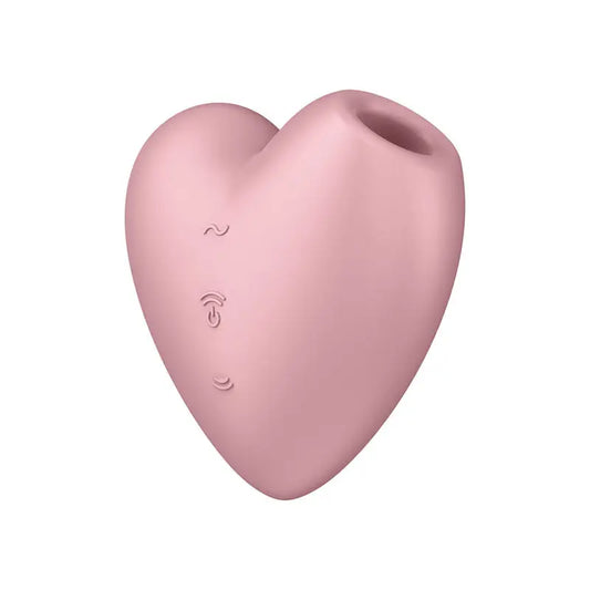 Satisfyer Cutie Heart Air Pulsation Stimulator - Light Red