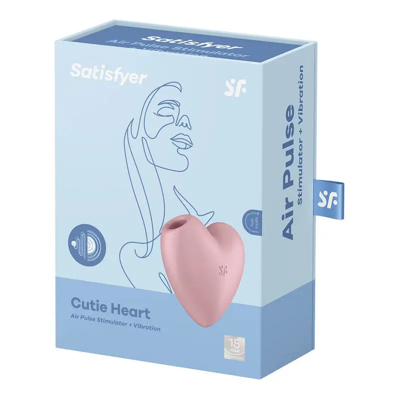 Satisfyer Cutie Heart Air Pulsation Stimulator - Light Red