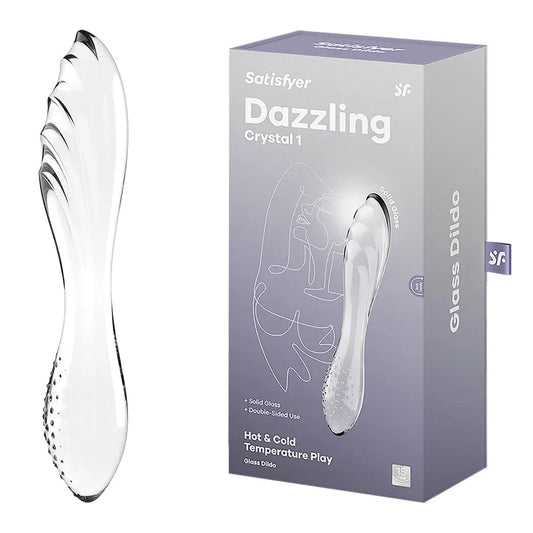 Satisfyer Dazzling Crystal 1 - Clear Glass Dildo