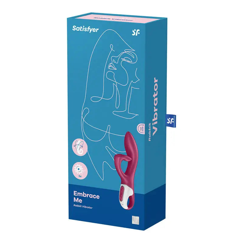 Satisfyer Embrace Me Flexible Rabbit Vibrator - Berry