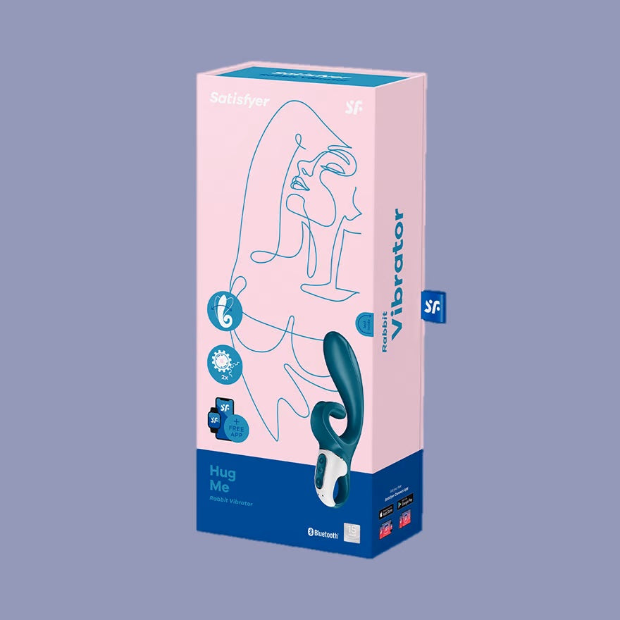 Satisfyer Hug Me Rabbit Vibrator App Controlled Turquoise