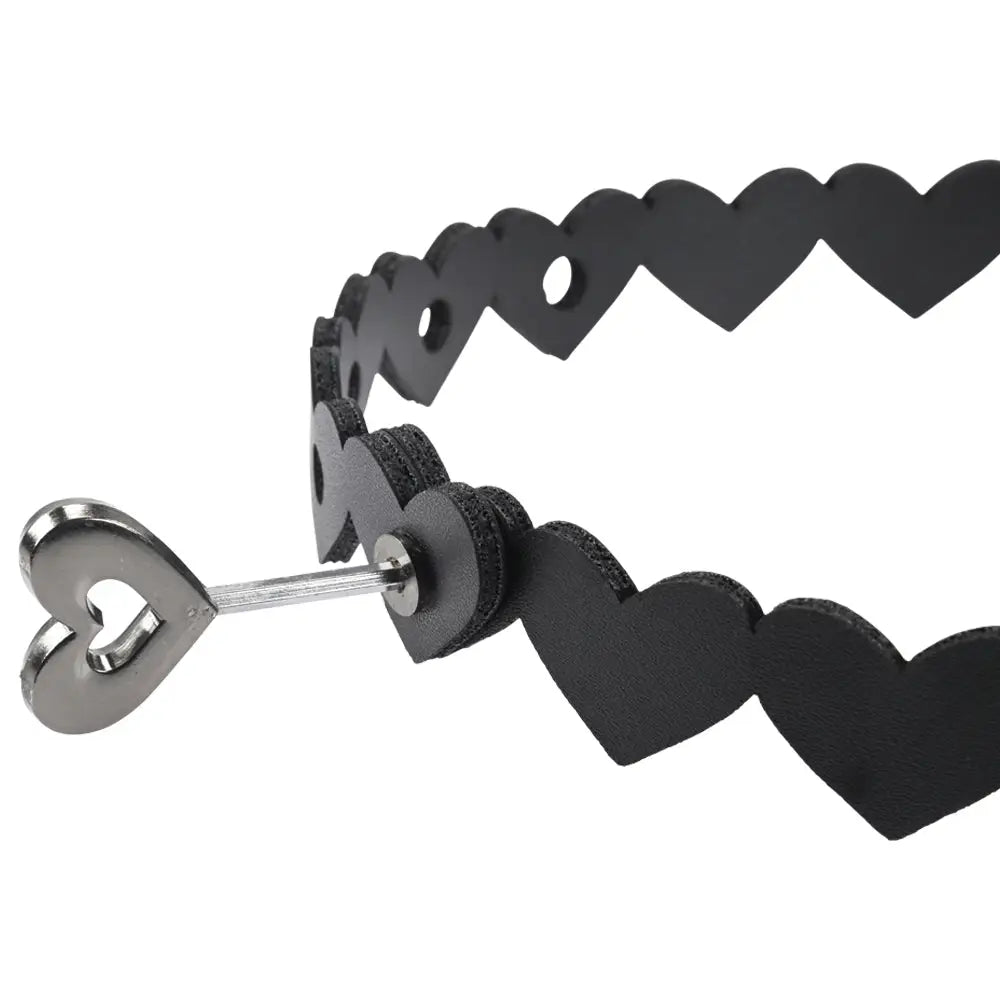 Sex & Mischief Heart Day Collar - My Temptations Bondage