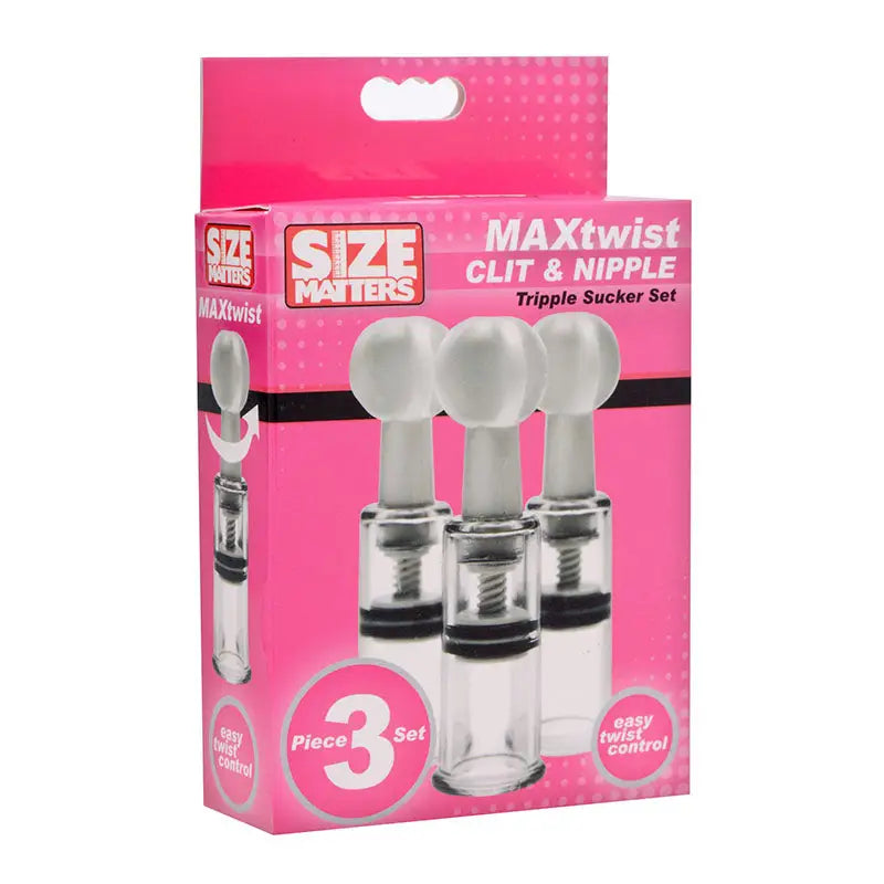 Size Matters Max Twist Clit & Nipple Triple Sucker Set