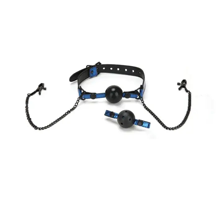 WhipSmart Diamond Ball Gag & Nipple Clips