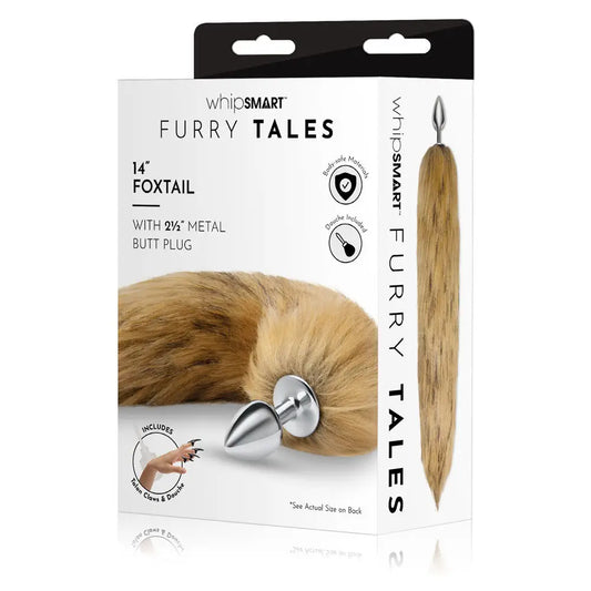  Furry Tales 14 Inch  Fox Tail - Brown - My temptations Adult Store