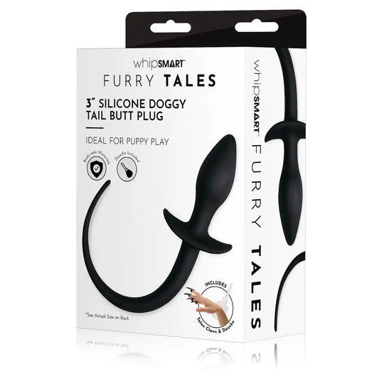 WhipSmart Furry Tales 3’’ Silicone Doggy Tail Butt Plug