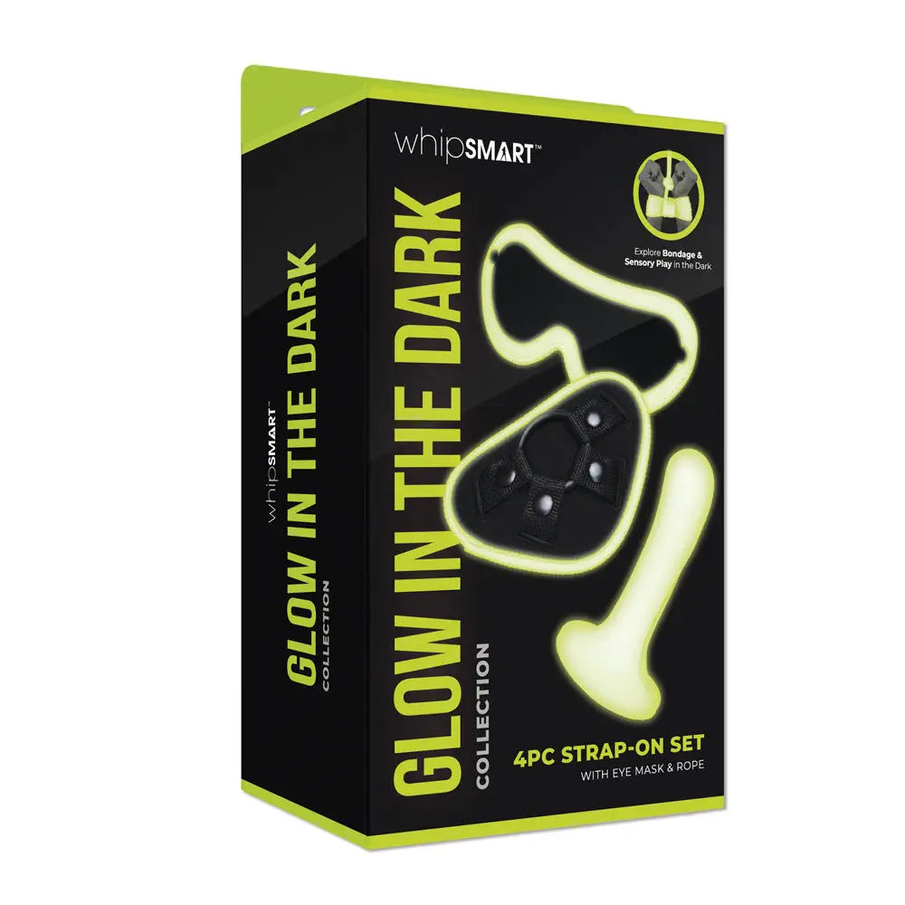 Glow In The Dark 4pc Strap-On Set - My Temptations Sex Toys