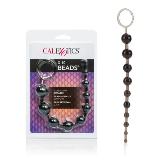 X-10  anal Beads Black