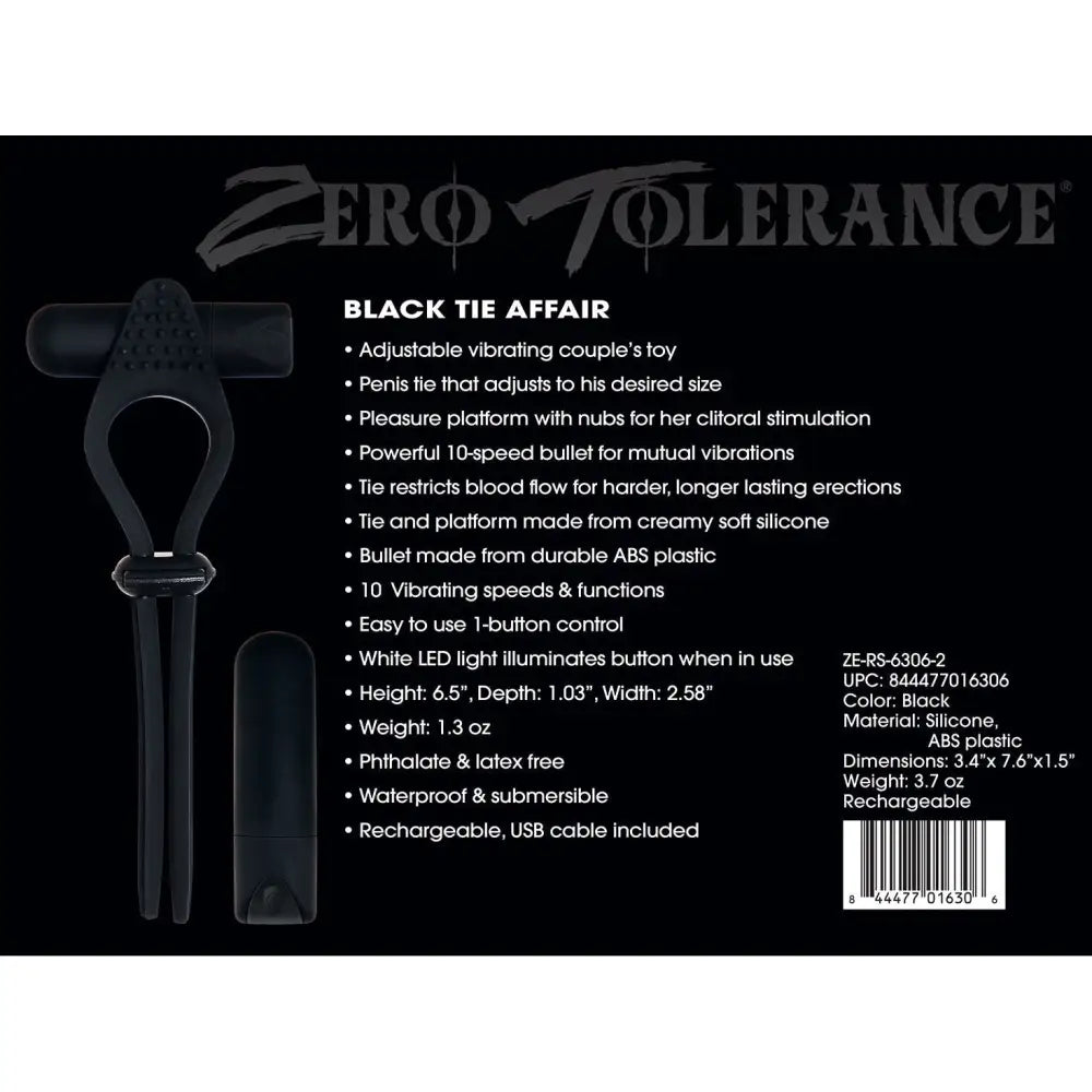 Zero Tolerance Tie Affair  Cock Ring - My Temptations Sex Toys