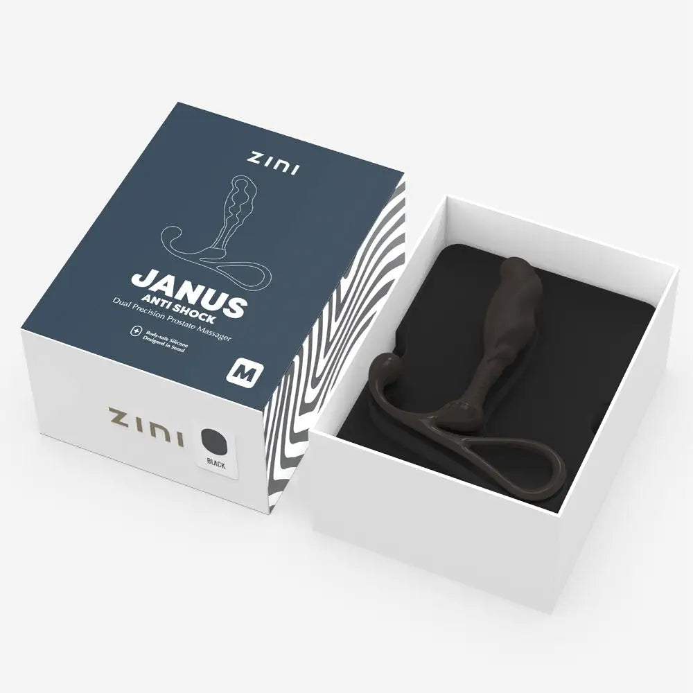 Zini Janus Anti Shock Black Medium Prostate Massager