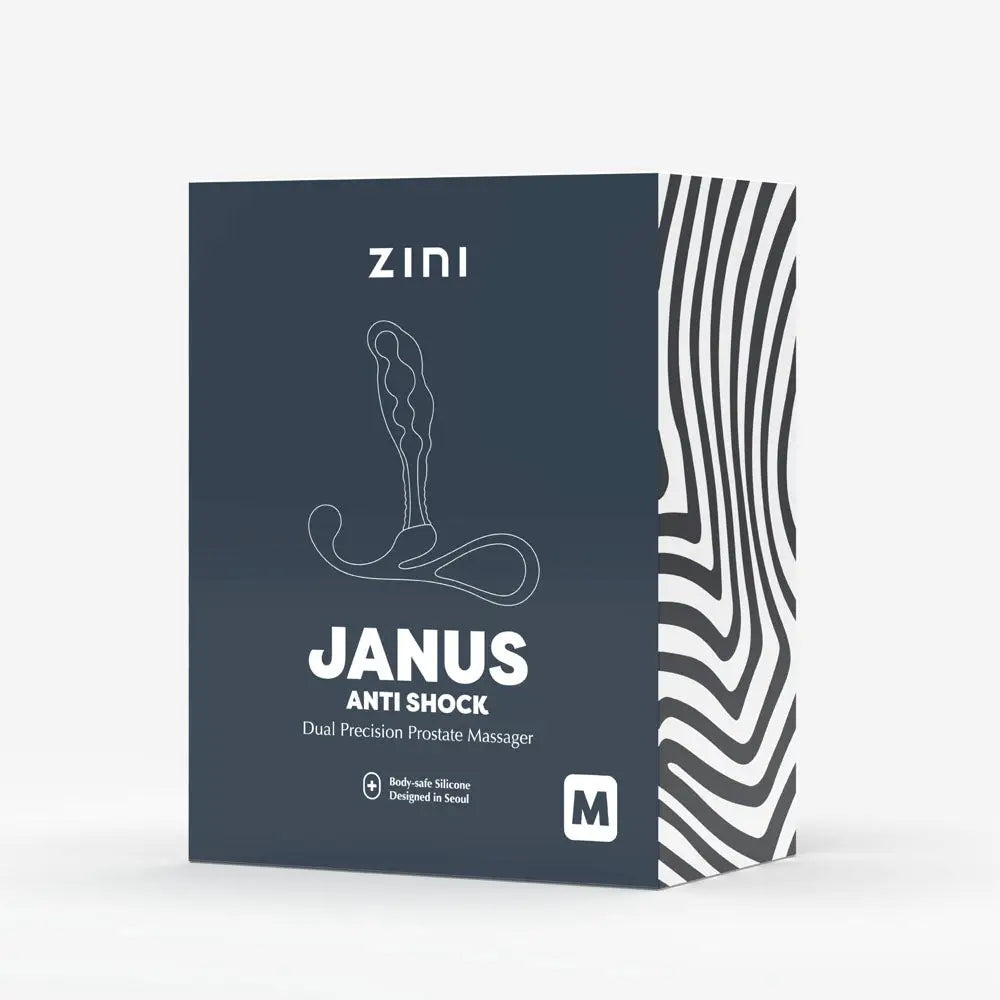 Zini Janus Anti Shock Black Medium Prostate Massager