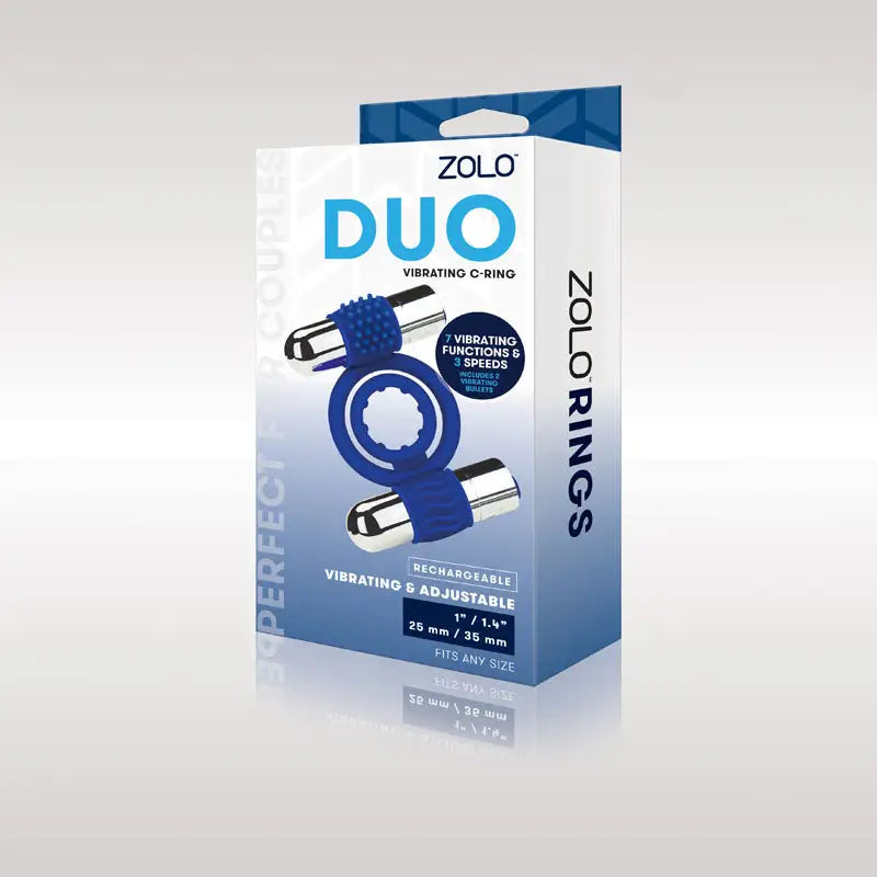 Zolo Rechargeable Duo Vibrating Cock Ring