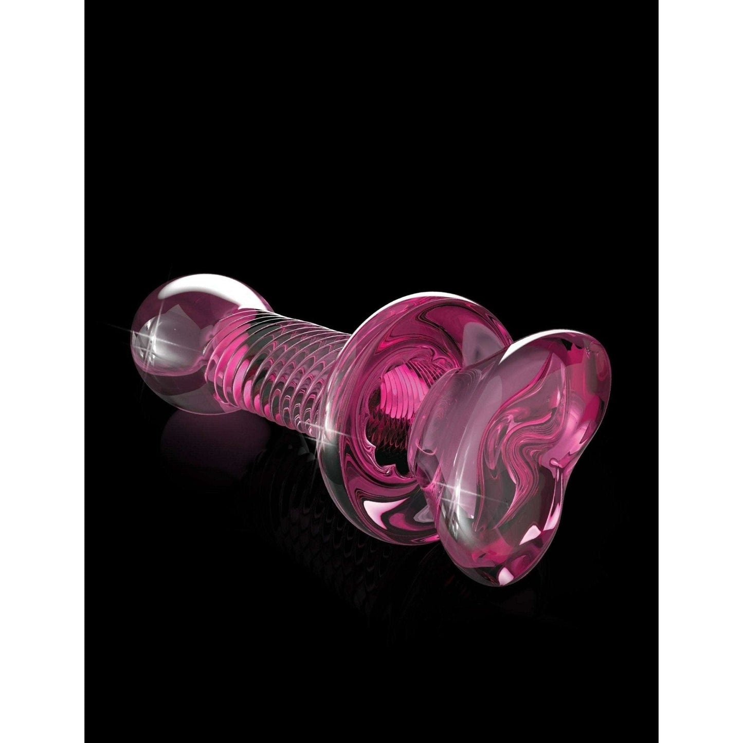 Icicles No 82 Glass Dildo with Pink Heart