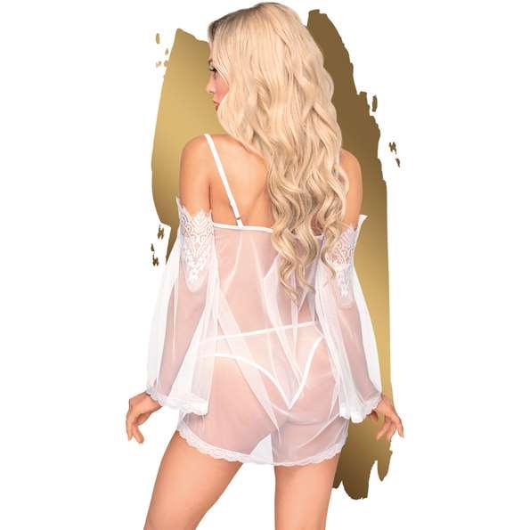 Mesh Chemise With Lace Detail