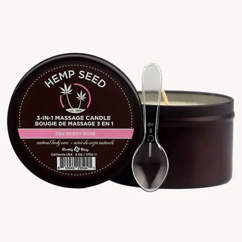 Hemp Seed 3-In-1 Massage Candle Zen Berry Rose Hemp Seed 3-In-1 Massage Candle Zen Berry Rose