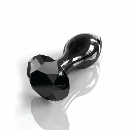 Icicles No 78 - Black Jewel Glass Butt Plug Icicles No 78 - Black Jewel Glass Butt Plug