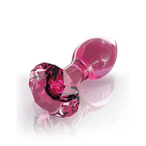 Icicles No 79 Pink Jewel Glass Butt Plug Icicles No 79 Pink Jewel Glass Butt Plug