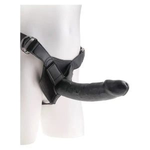 King Cock Strap-On Harness with 9in Black Cock