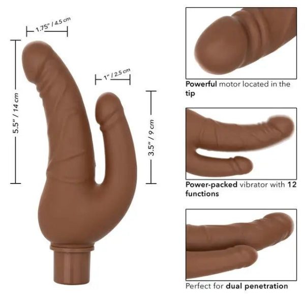 Rechargeable Power Stud Over and Under Brown Rechargeable Power Stud Over and Under Brown