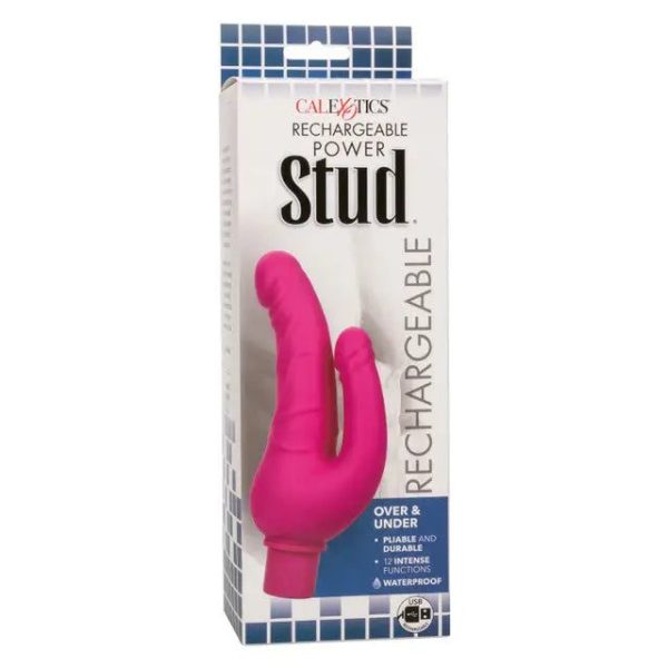 Rechargeable Power Stud Over & Under Pink Rechargeable Power Stud Over & Under Pink