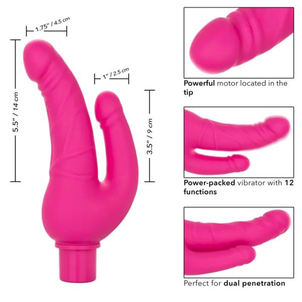 Rechargeable Power Stud Over & Under Pink Rechargeable Power Stud Over & Under Pink