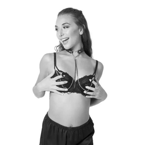 Sex & Mischief Amor Collar with Nipple Clamps Sex & Mischief Amor Collar with Nipple Clamps