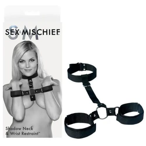 Sex & Mischief Shadow Neck and Wrist Restraint Sex & Mischief Shadow Neck and Wrist Restraint