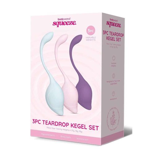 Squeeze 3pc Teardrop Kegel Set