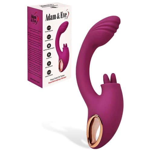 ROSE GOLD CLIT TICKLER Rabbit Vibrator
