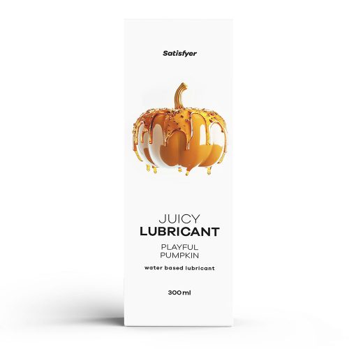 4082943.jpg Satisfyer Juicy Lubricant 300 ml Playful Pumpkin - Pumpkin Spice Scented Water Based Lubricant - 300 ml Bottle