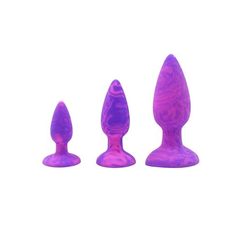 COLOUR SWIRL Anal Plug Set (1) COLOUR SWIRL Anal Plug Set