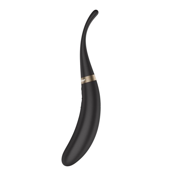 Vibrator with Twirling Tip (3) Black Vibrator with Twirling Tip